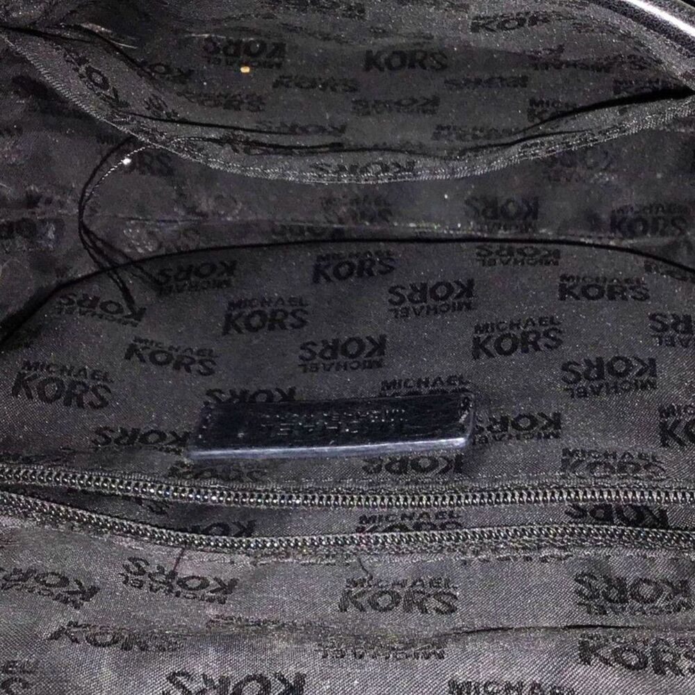 Michael Kors Fulton Black Leather Crossbody Handbag - Picture 5 of 6